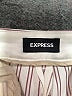 Express Stripes Ivory Casual Pants Size 8R - photo 4