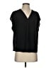 Banana Republic 100% Polyester Black Short Sleeve Blouse Size S - photo 1