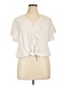 Caffé Marrakesh Ivory Short Sleeve Blouse Size XL - photo 1