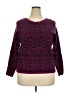 Apt. 9 Animal Print Purple Pullover Sweater Size XXL - photo 1