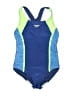 Speedo Color Block Blue One Piece Swimsuit Size Med (34) - photo 1