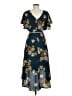 Leith Floral Blue Casual Dress Size M - photo 2