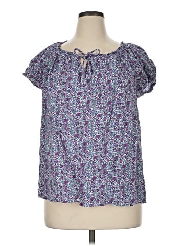 St. John's Bay Short Sleeve Blouse (view 1)