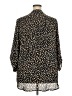 Cure Animal Print Black 3/4 Sleeve Blouse Size 3XL - photo 2