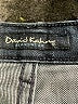 David Kahn Chevron-herringbone Solid Blue Jeans Size 30 waist - photo 7