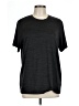 Athletic Works Solid Black Active T-Shirt Size L - photo 1