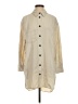 Zara Solid Ivory 3/4 Sleeve Button-Down Shirt Size S - photo 1