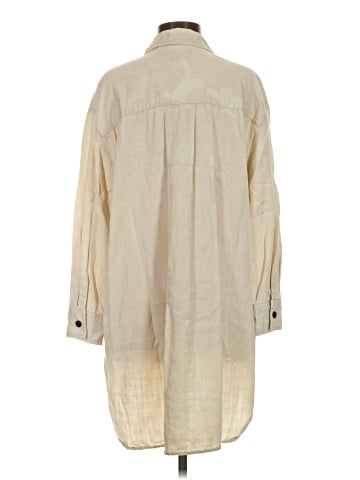 Zara 3/4 Sleeve Button-Down Shirt (view 2)