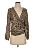 Papermoon 100% Polyester Brown Long Sleeve Blouse Size S - photo 1