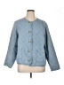 J.Jill 100% Polyester Argyle Blue Jacket Size XL - photo 1