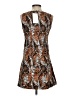 Unbranded Animal Print Brown Casual Dress Size S (estimated) - photo 2