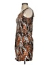 Unbranded Animal Print Brown Casual Dress Size S (estimated) - photo 5