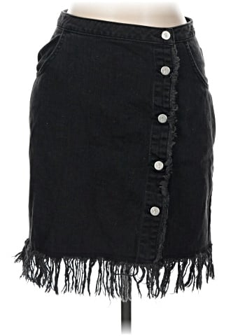 Pilcro and the Letterpress Denim Skirt (view 1)