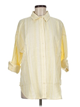 Lou & Grey 3/4 Sleeve Button Down Shirt