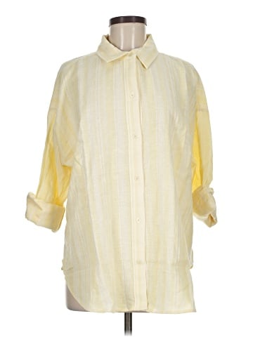 Lou & Grey 3/4 Sleeve Button-Down Shirt (view 1)