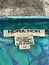 Nora Noh 100% Silk Paisley Teal Jumpsuit Size 12 - photo 4
