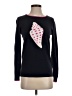 Crown & Ivy 100% Cotton Polka Dots Black Pullover Sweater Size XS - photo 1
