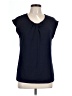 Talbots Blue Short Sleeve Blouse Size L - photo 1