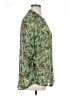 Kut from the Kloth 100% Polyester Floral Green 3/4 Sleeve Blouse Size XL - photo 4