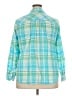 Talbots 100% Cotton Plaid Teal Long Sleeve Button-Down Shirt Size 2X - photo 2
