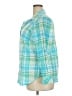 Talbots 100% Cotton Plaid Teal Long Sleeve Button-Down Shirt Size 2X - photo 5
