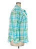 Talbots 100% Cotton Plaid Teal Long Sleeve Button-Down Shirt Size 2X - photo 4