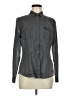 Ann Taylor LOFT Gray Long Sleeve Button-Down Shirt Size M - photo 1