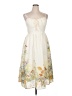 Cider 100% Polyester Floral Ivory Casual Dress Size 0X - photo 1