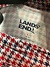 Lands' End Houndstooth Red Long Sleeve Blouse Size L - photo 7