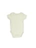 Le Top Solid Ivory Green Short Sleeve Onesie Size 3-6 mo - photo 2
