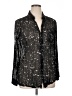 Rock & Republic 100% Polyester Stars Black Long Sleeve Blouse Size XL - photo 1