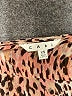 CAbi 100% Polyester Animal Print Pink Sleeveless Blouse Size XS - photo 7