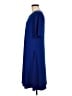 Susan Graver Solid Blue Casual Dress Size M - photo 5