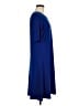 Susan Graver Solid Blue Casual Dress Size M - photo 4