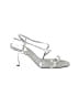 Nine West Metallic Silver Sandals Size 8 - photo 1