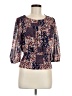 Ember 100% Polyester Blue 3/4 Sleeve Blouse Size M - photo 1