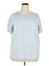 Lands' End 100% Cotton Solid Blue Short Sleeve T-Shirt Size 2X - photo 1