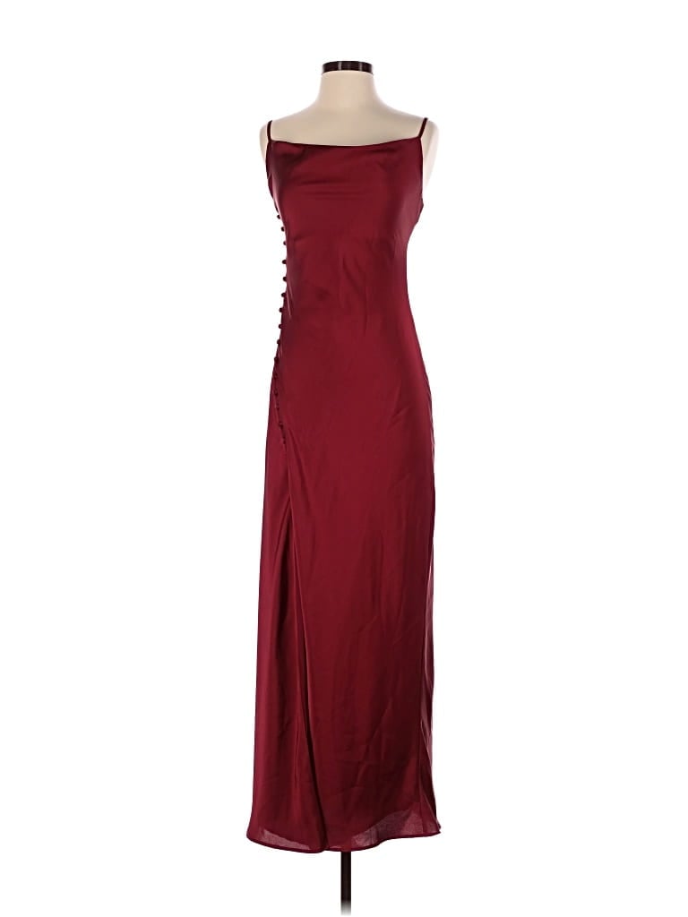 Pre-owned Lulus Cocktail Dress In Burgundy