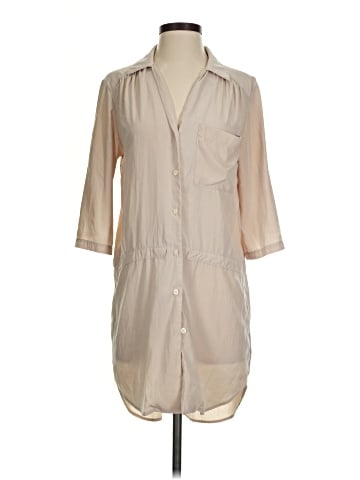 Glam 3/4 Sleeve Button-Down Shirt (view 1)