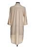 Glam Tan 3/4 Sleeve Button-Down Shirt Size S - photo 2