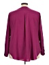 Worthington 100% Polyester Burgundy Long Sleeve Blouse Size 3X - photo 2