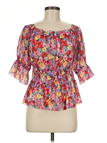 L'Agence Short Sleeve Blouse (view 1)
