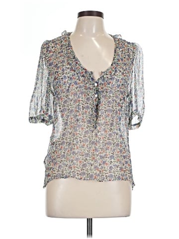 Gerard Darel Short Sleeve Silk Top (view 1)