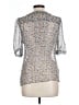 Gerard Darel Gray Short Sleeve Silk Top Size 10 (42) - photo 2