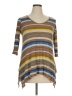 Cha Cha Vente Brown 3/4 Sleeve T-Shirt Size 1X - photo 1