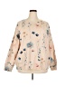 Shein 100% Polyester Floral Tan Pullover Sweater Size 24 - 26 - photo 1