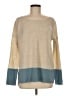 Vince. 100% Cashmere Color Block Tan Cashmere Pullover Sweater Size M - photo 1