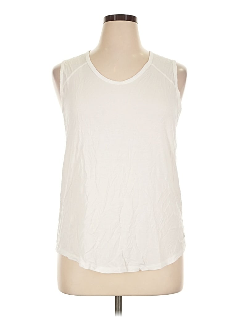 Pre-owned Joylab Sleeveless T-shirt In Ivory