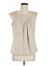 Chico's 100% Polyester Ivory Sleeveless Blouse Size Med (1) - photo 1