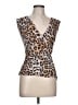 Diane von Furstenberg Tan Sleeveless Top Size L - photo 1